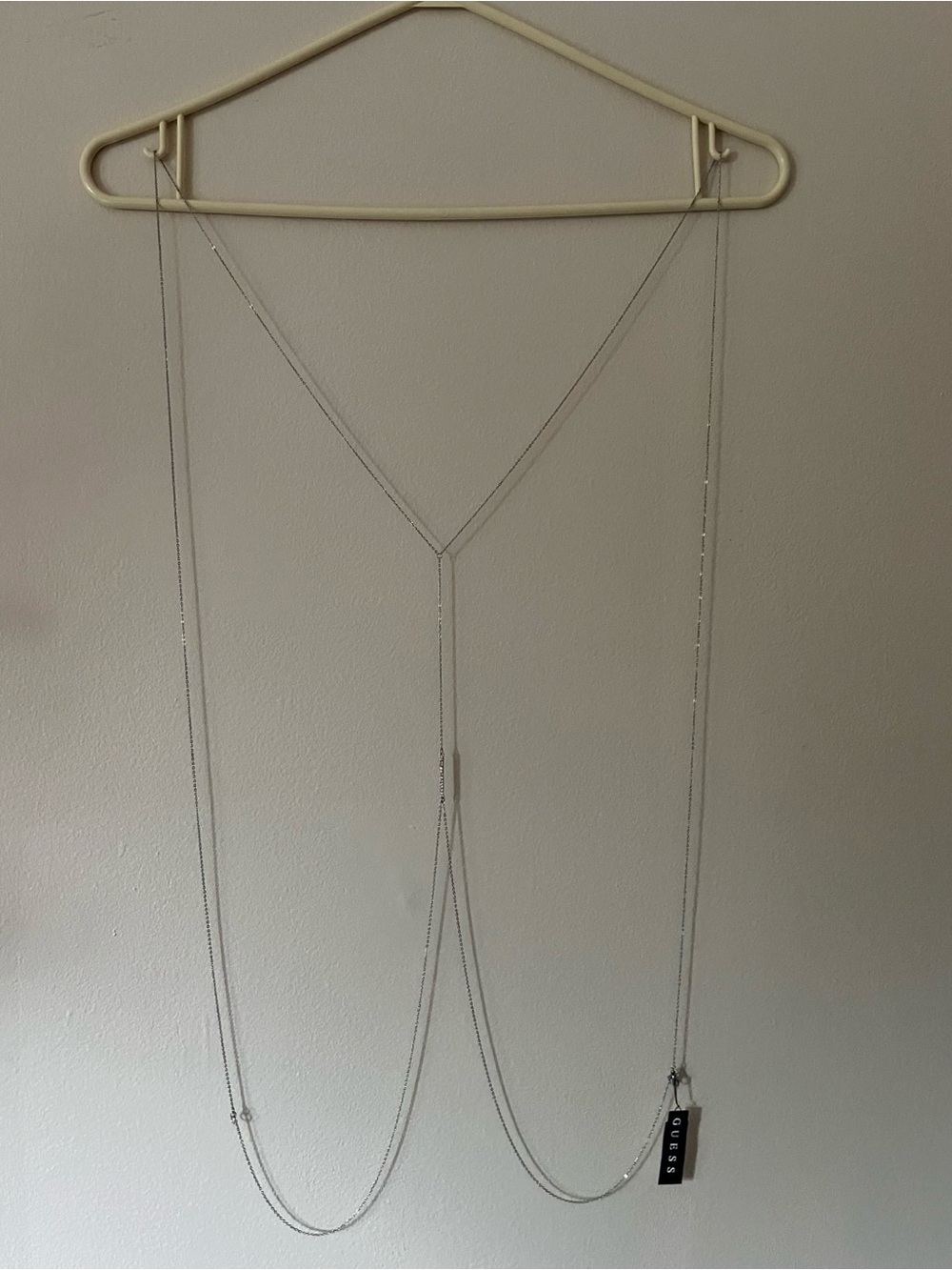 Guess Silver Body Chain NWT